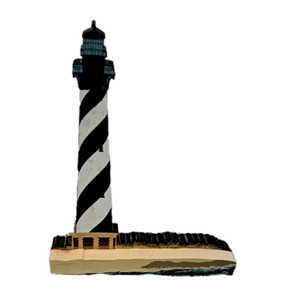 Sheila's Cape Hatteras Island North Carolina Lighthouse III shelf sitter - Picture 3 of 3
